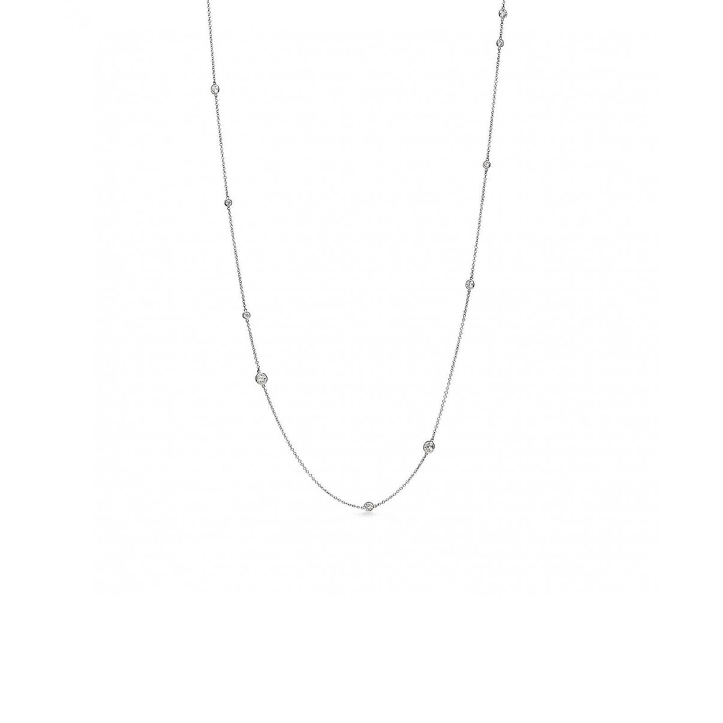 TIFFANY ELSA PERETTI® DIAMONDS BY THE YARD® SPRINKLE NECKLACE IN PLATINUM WITH DIAMONDS 43606125